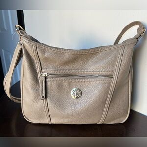 Stone color crossbody bag